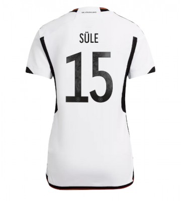 Niemcy Niklas Sule #15 Koszulka Podstawowych Kobiety MŚ 2022 Krótki Rękaw